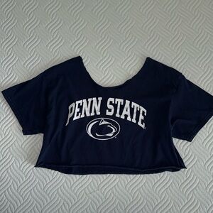 Penn state off the shoulder crop top